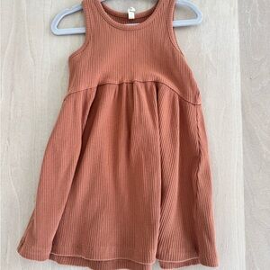 Quincy Mae Sleeveless Tan Dress 2-3T